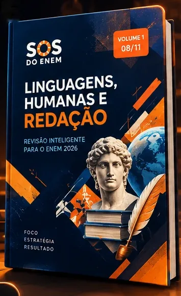 Capa do Vol. 1, Primeiro Domingo: Linguagens, Humanas e Redação